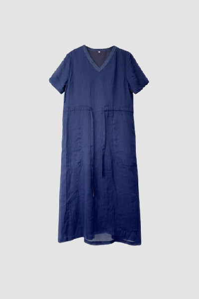 Blue Ramie Dress