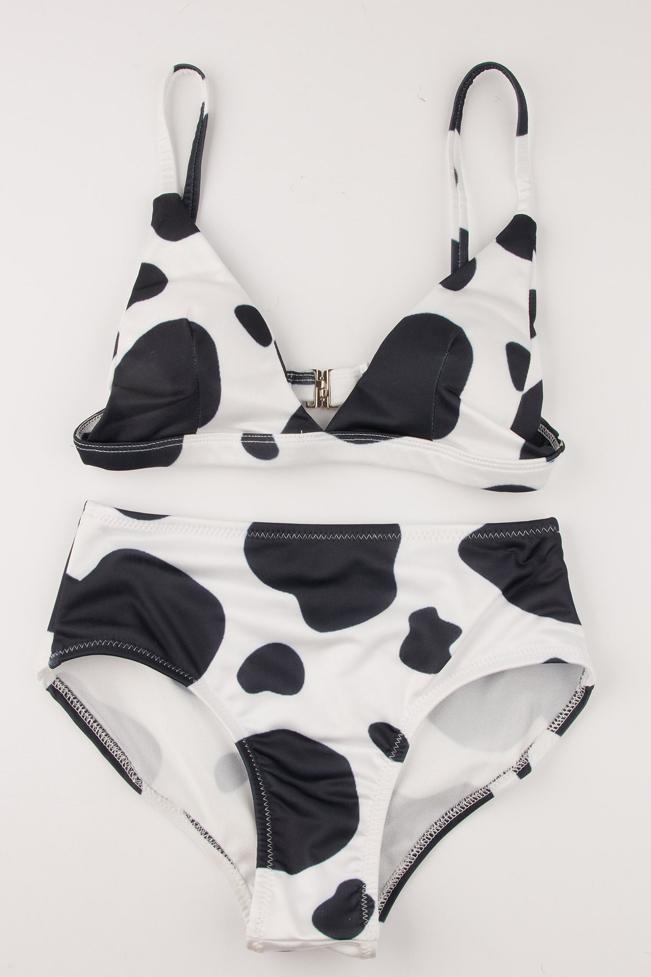 Cow Print Two Piece Bikini Outfits