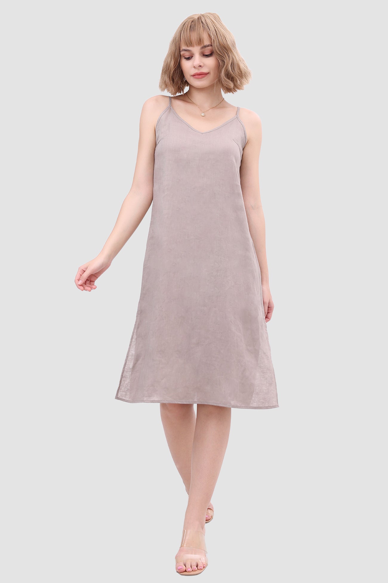 Daisy Linen Slip Dress