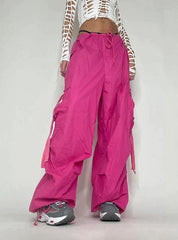 PINK RIBBON WIDE LEG BUNDLE PANTS