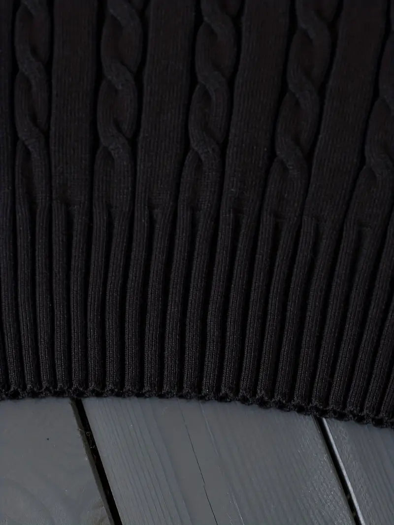 Solid Color Vintage Knitted Cami Crop Top