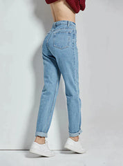 SLIM PENCIL PANTS VINTAGE HIGH WAIST JEANS