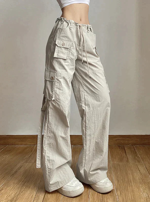 ROPE FLANGING MULTI-POCKET PANTS