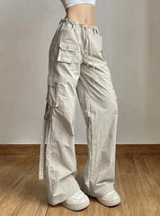 ROPE FLANGING MULTI-POCKET PANTS