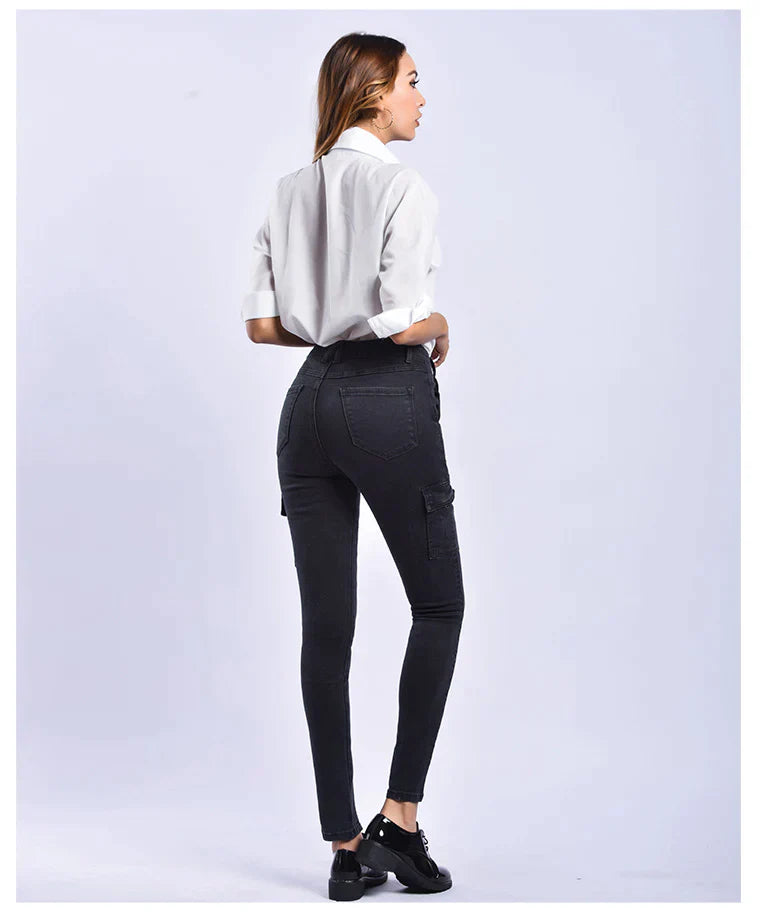 BLACK NINE-MINUTE JEANS PANTS