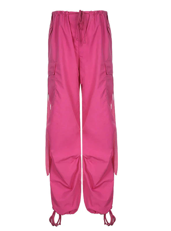 PINK RIBBON WIDE LEG BUNDLE PANTS