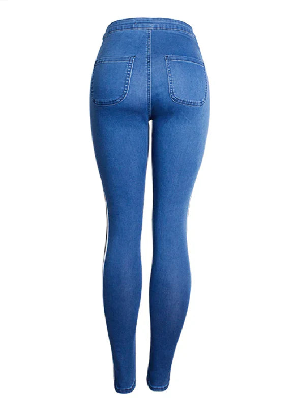 HIGH WAIST ELASTICITY SLIM PENCIL PANTS