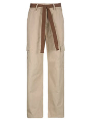 RETRO KHAKI SLIM STRAIGHT PANTS