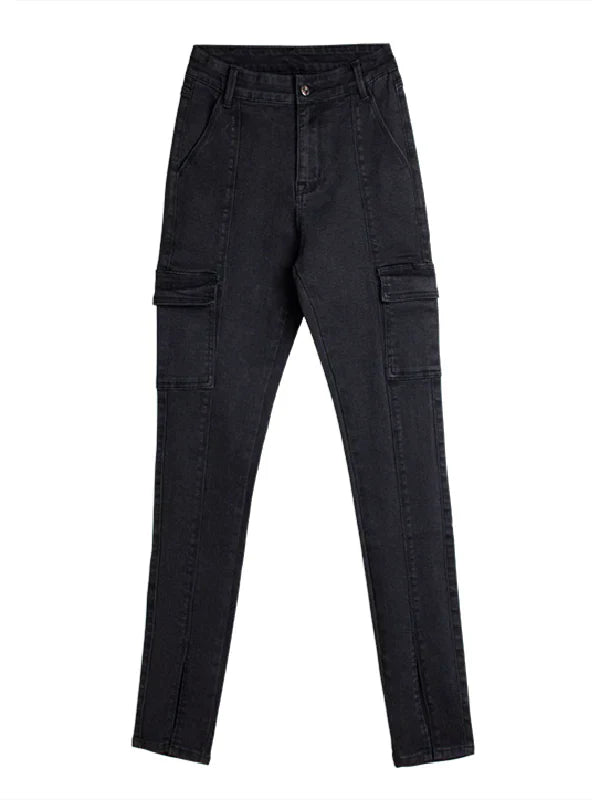 BLACK NINE-MINUTE JEANS PANTS