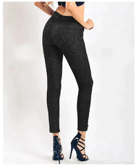 SLIM STRETCH RIVET BUTTON JEANS