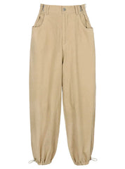 LOOSE SWEATPANTS ADJUSTABLE WAIST PANT