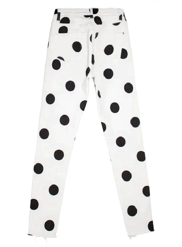 WOMEN HIGH WAIST POLKA DOT PANTS