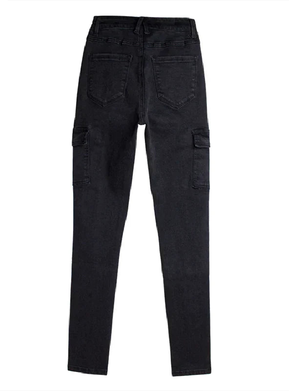 BLACK NINE-MINUTE JEANS PANTS