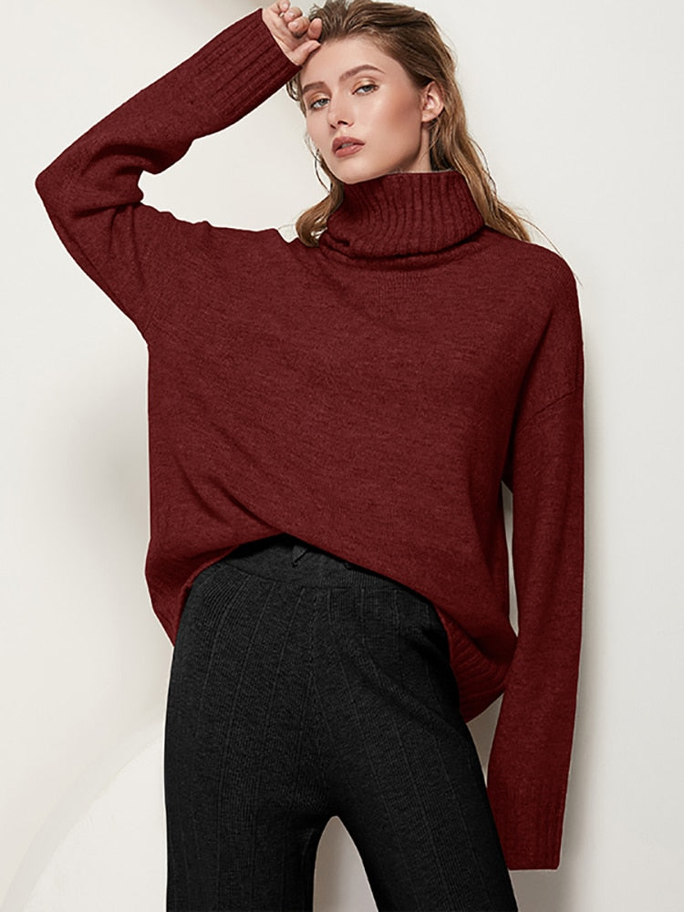 Aerie Casual Turtleneck Wool Sweaters - 22 Colors