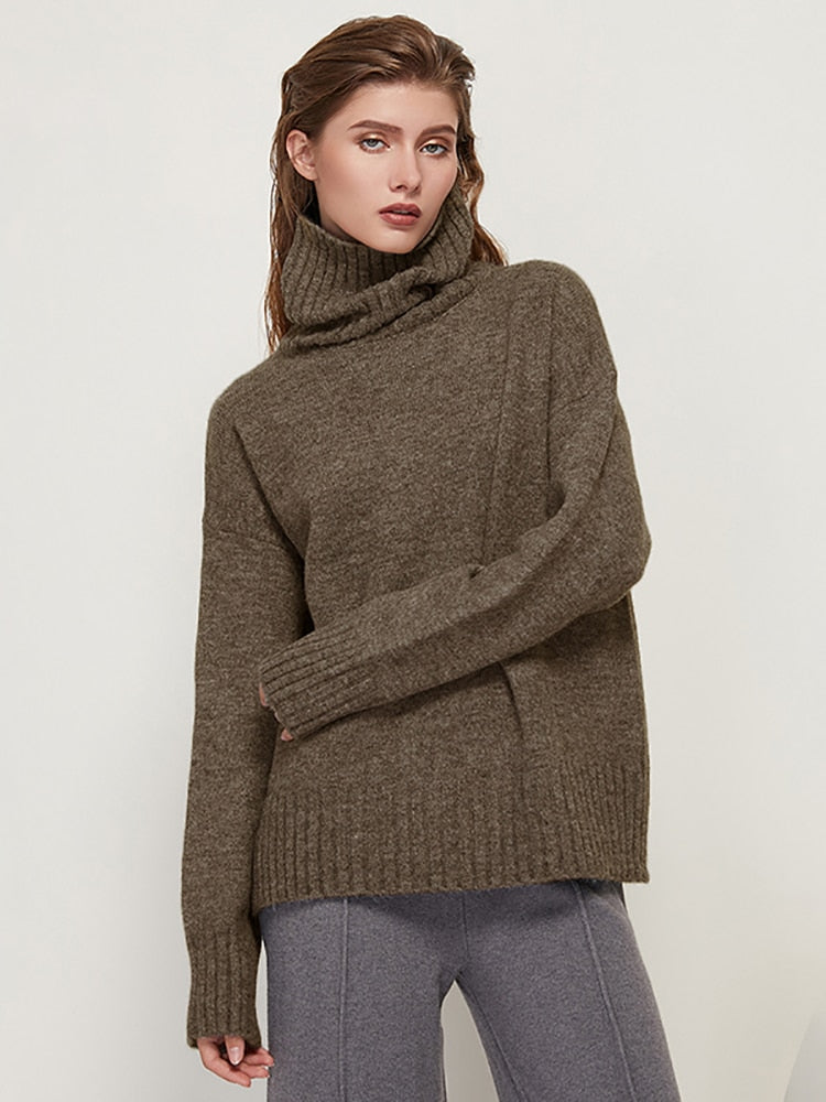 Aerie Casual Turtleneck Wool Sweaters - 22 Colors