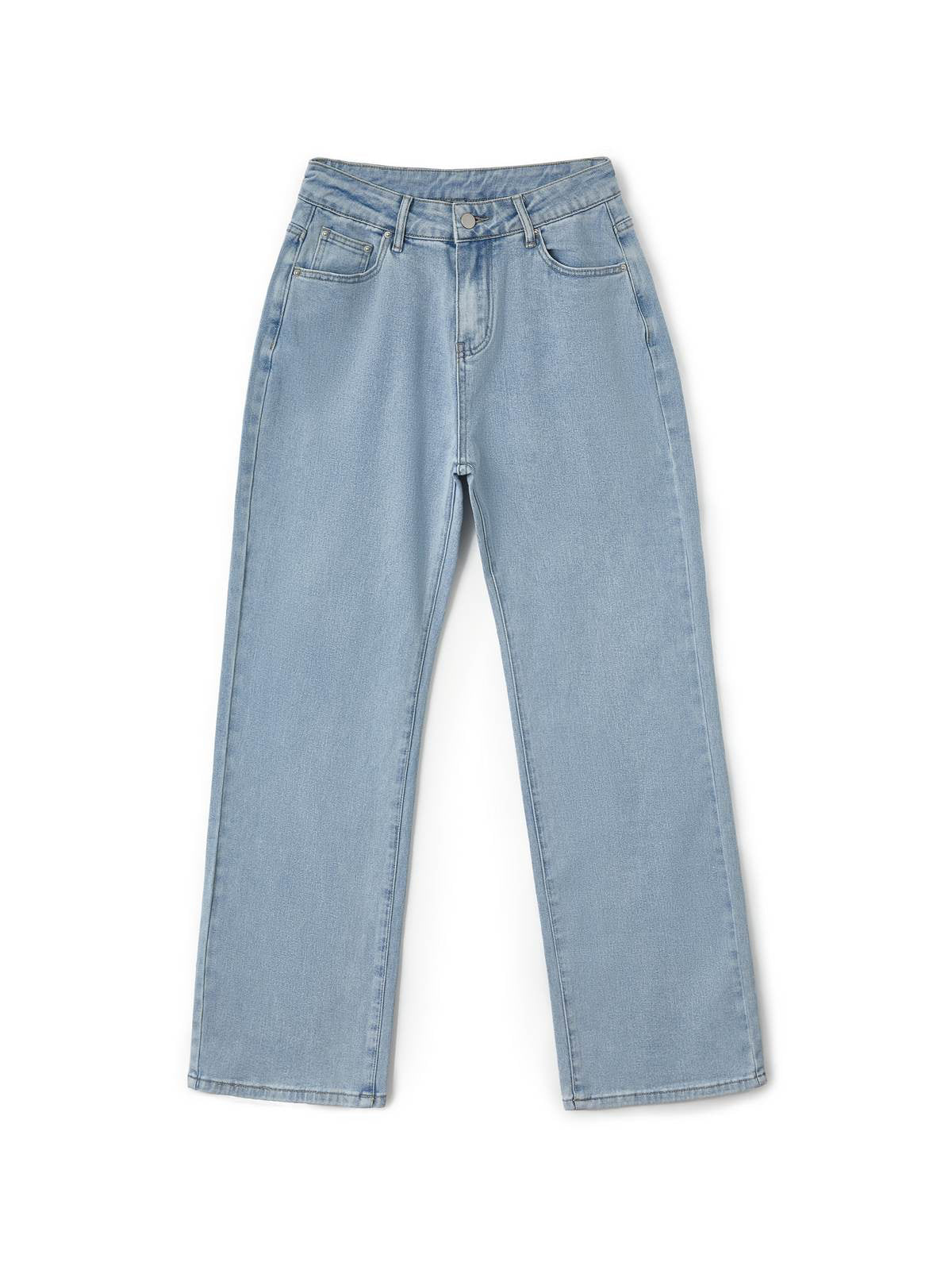 Light Wash Graceful Denim Boyfriend Jeans