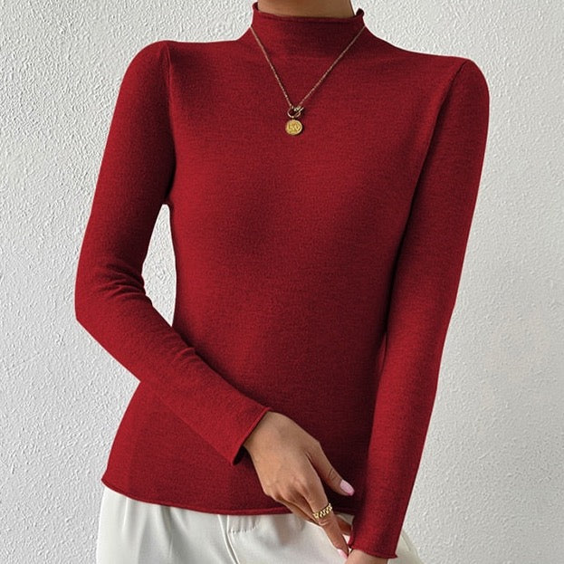 Henny Basic Turtle Neck Pullover Sweater - 6 Colors