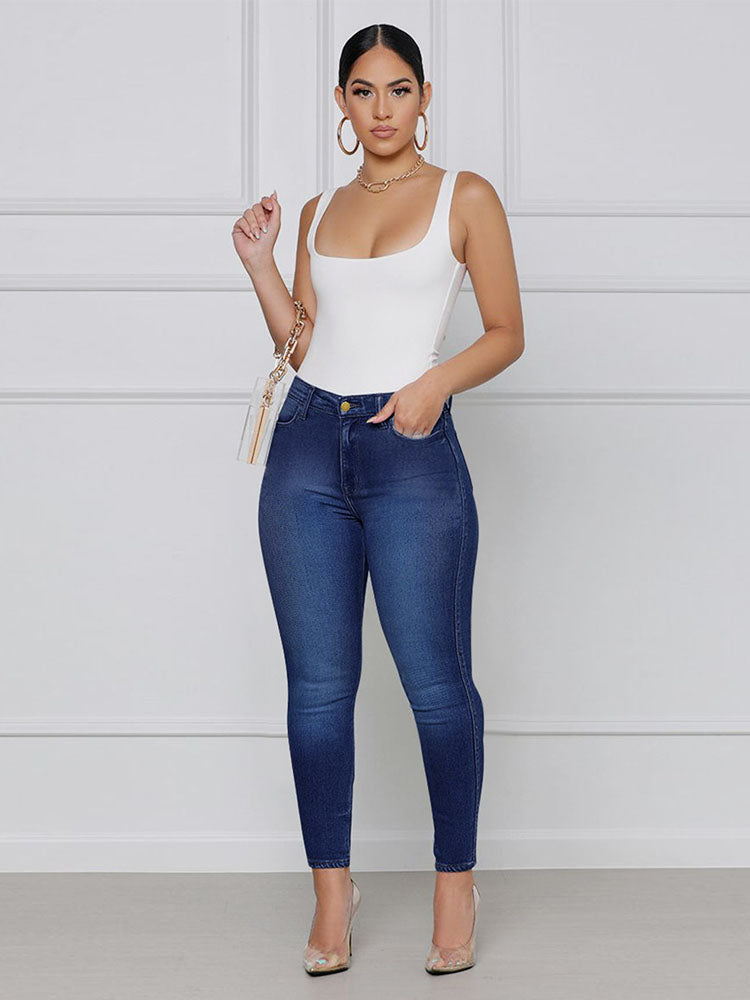 Ripped High Graceful Waist Boyfriend Jeans