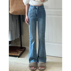 outfit inspo Skinny Jeans Women's High Waist Slimming Tall Spring and Autumn Small Horseshoe Horn Pants New Year Retro