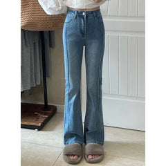 outfit inspo Skinny Jeans Women's High Waist Slimming Tall Spring and Autumn Small Horseshoe Horn Pants New Year Retro