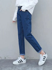 SLIM PENCIL PANTS VINTAGE HIGH WAIST JEANS