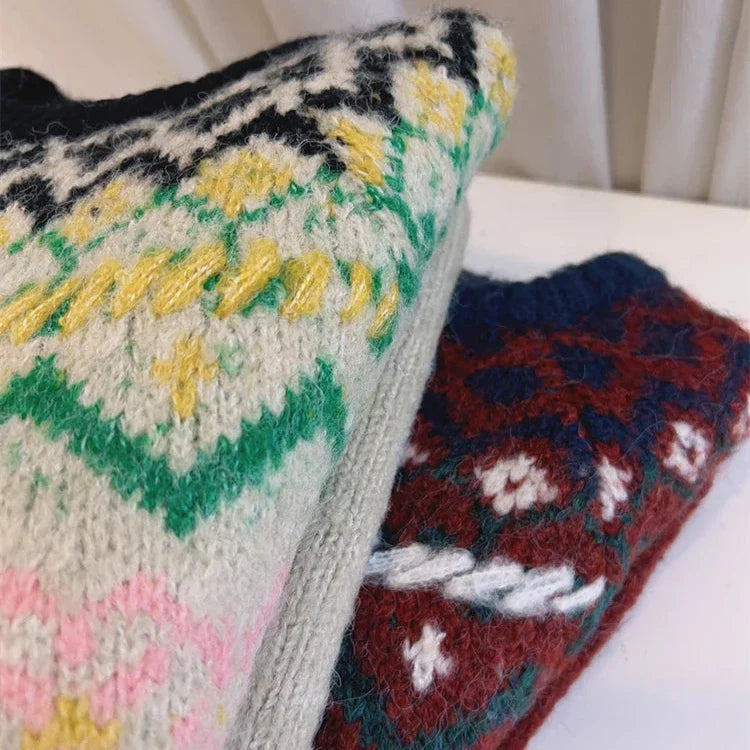 Saddie Vintage Fair Isle Sweaters