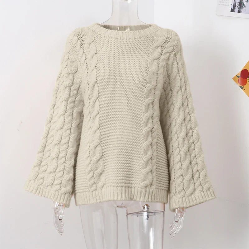 Margot Vintage Oversized Cable Knit Sweaters