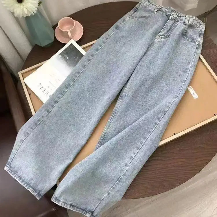 2023 Winter Korean Popular Loose Long Sleeve Shirt Knitted Sweater Casual Wide Leg Pants Three Piece Elegant Women's Pants Set
