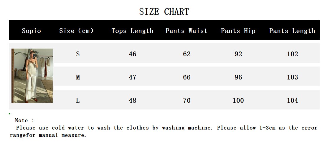 Backless Halter Tops Sets Woman Fashion 2 Pieces Summer Solid Pleated Trouser Suits Elegant High Waist Loose Slit Pants Set