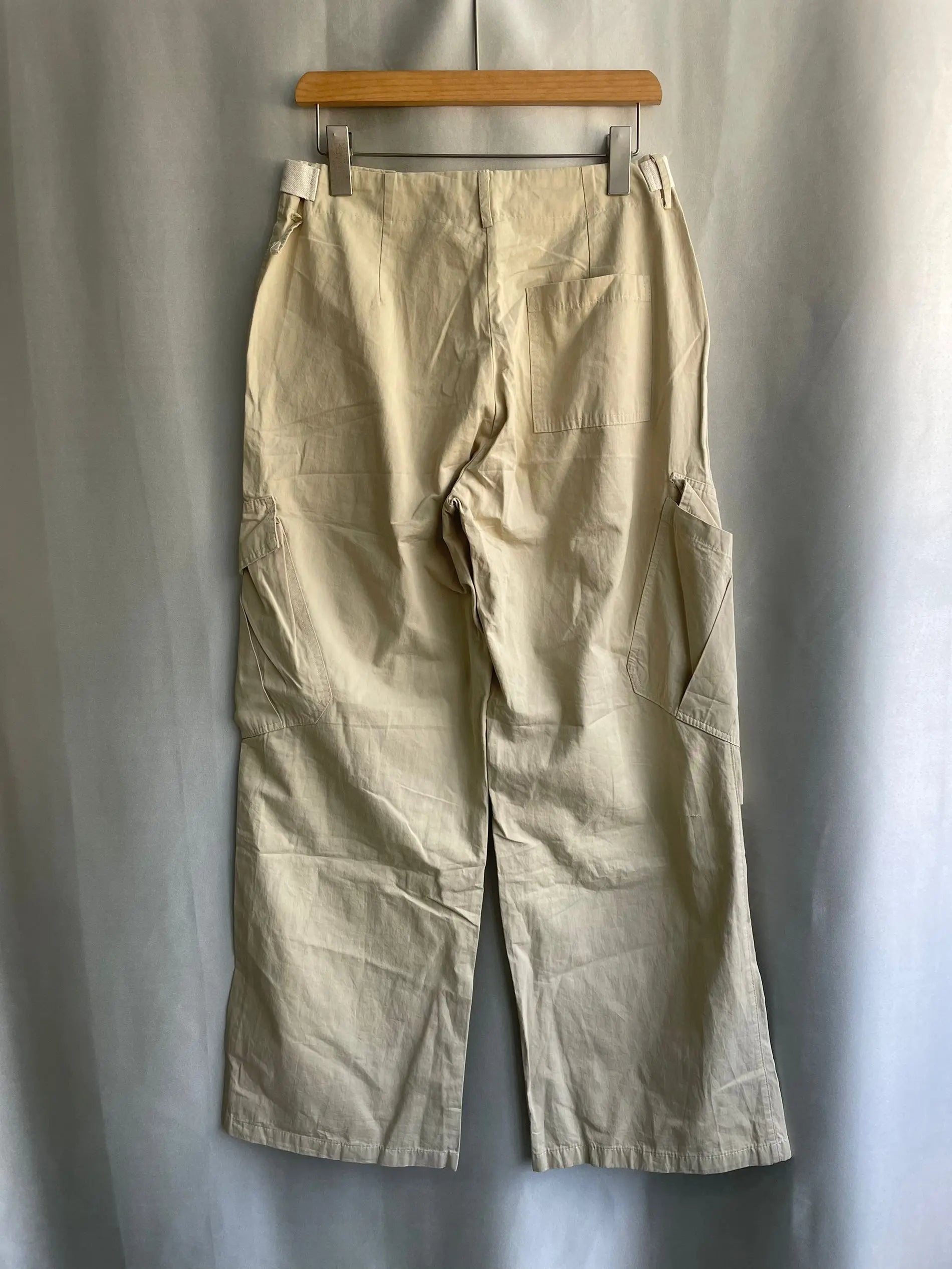 Multiple Pockets Straight Trousers Women 2024 Summer Loose Thin Cargo Pants Y2k Grunge High Waist Casual Wide Leg