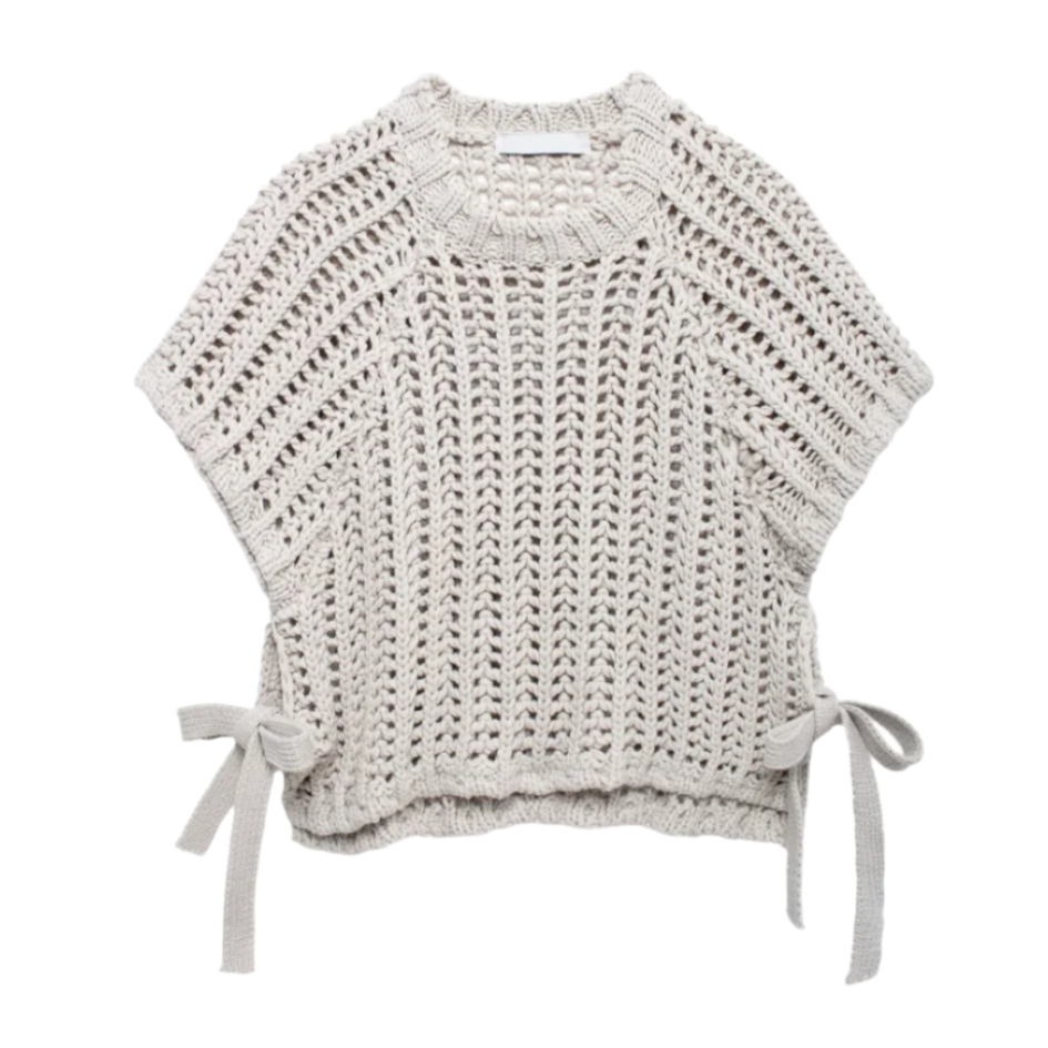 Posse Chunky Knit Bow Knot Knit Sweater