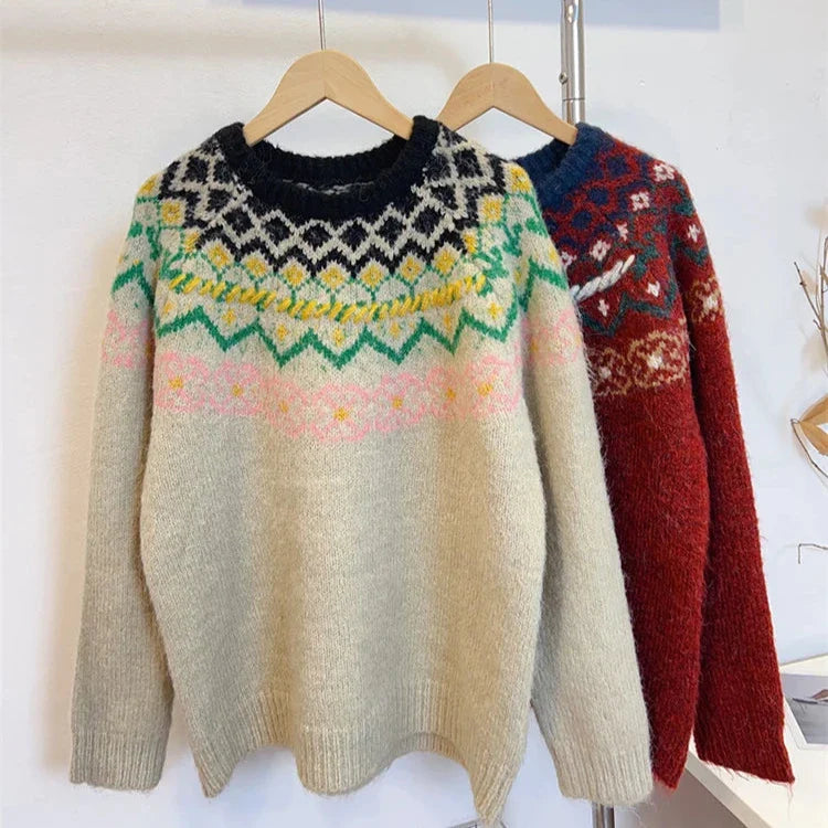 Saddie Vintage Fair Isle Sweaters