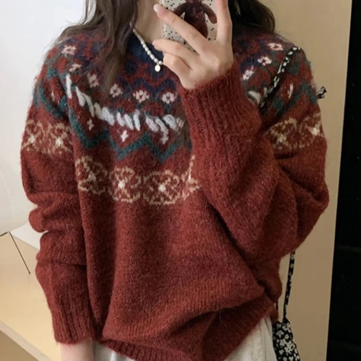 Saddie Vintage Fair Isle Sweaters