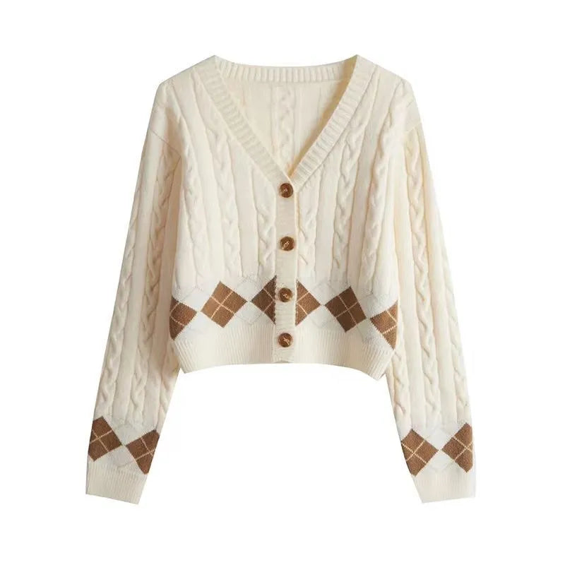 2023 Winter Korean Popular Loose Long Sleeve Shirt Knitted Sweater Casual Wide Leg Pants Three Piece Elegant Women's Pants Set