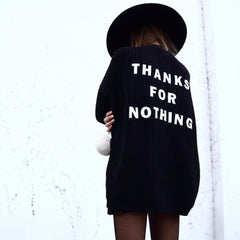 THANKS FOR NOTHING Casual Knit Cardigan - 2 Colors