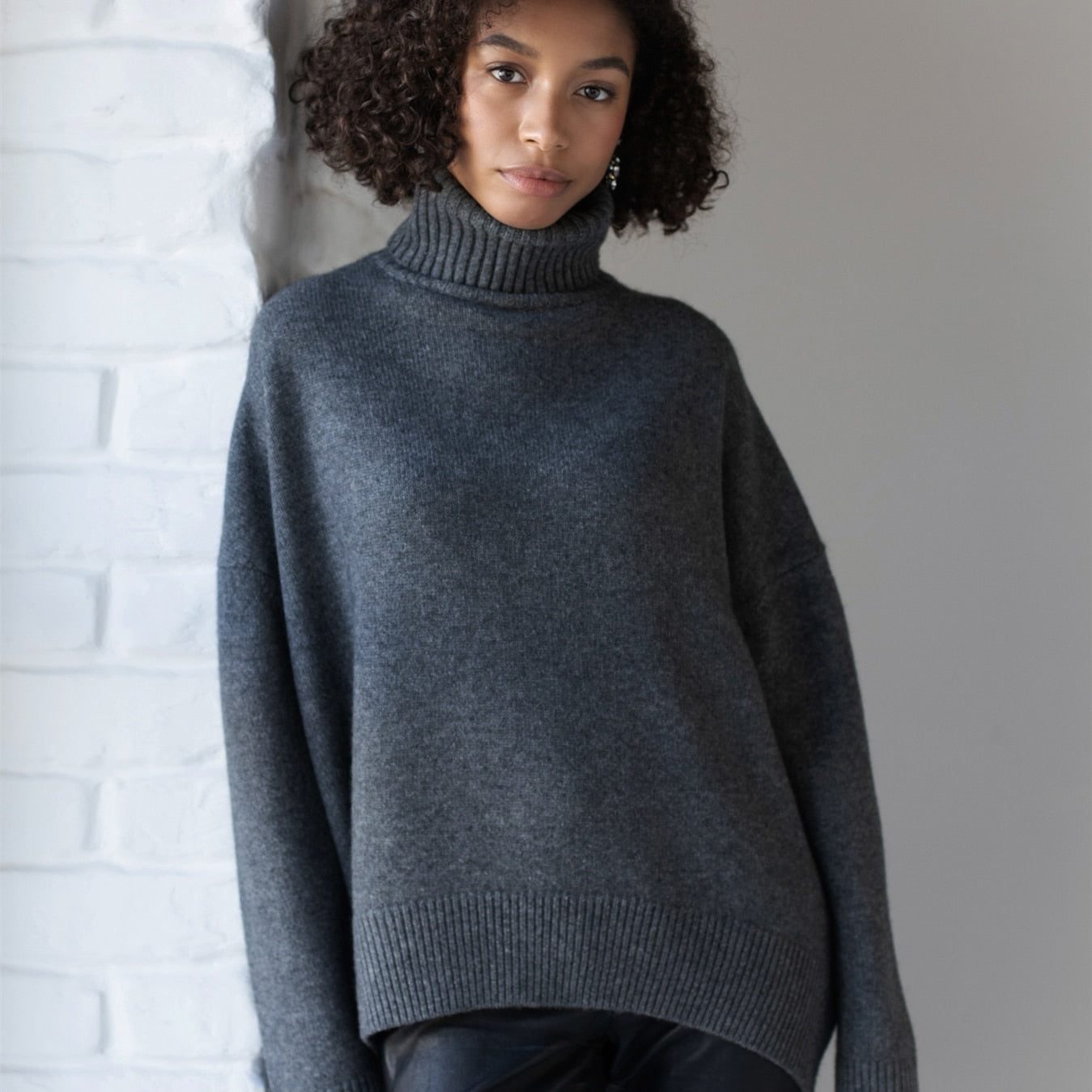 Yani Oversized Turtleneck Sweaters