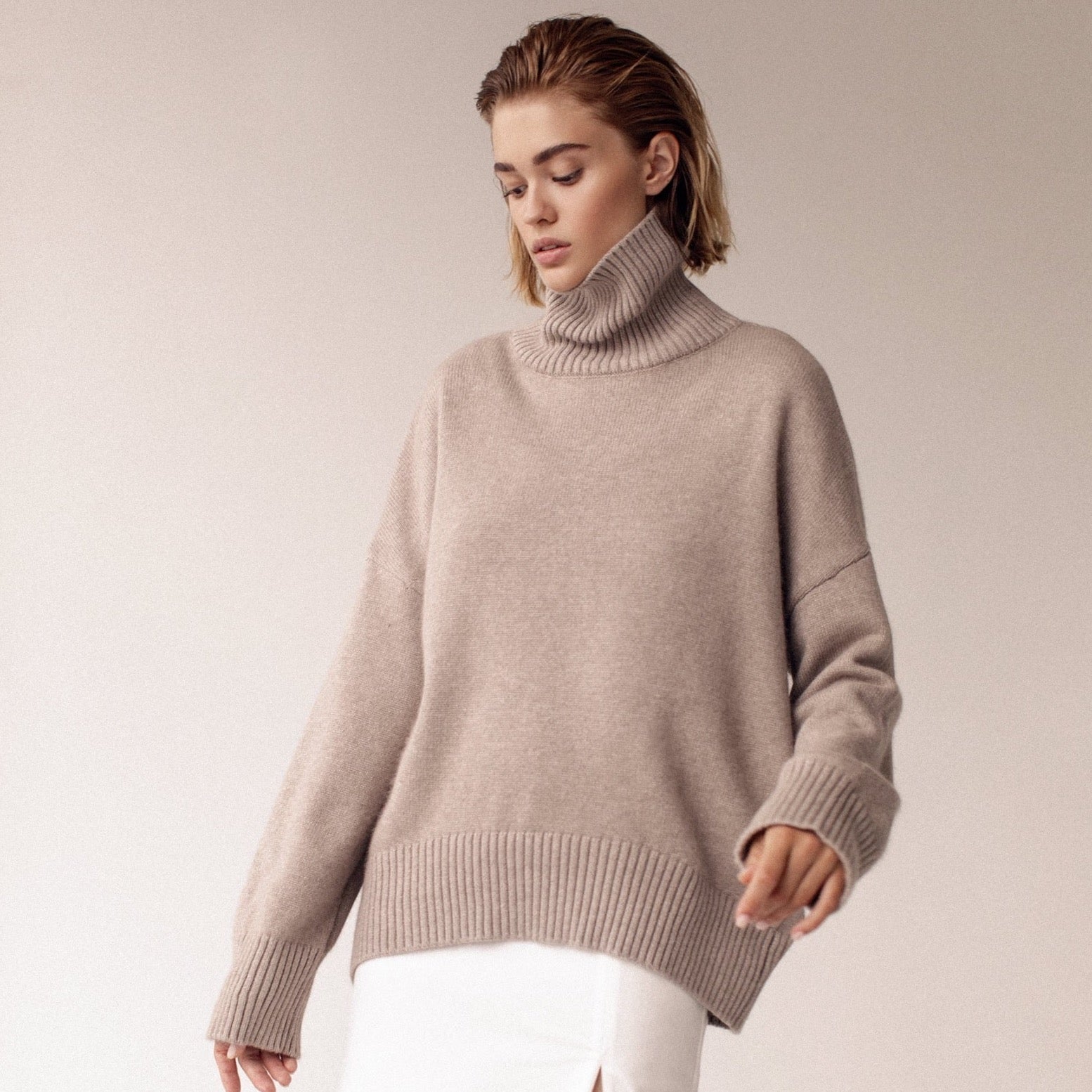 Yani Oversized Turtleneck Sweaters