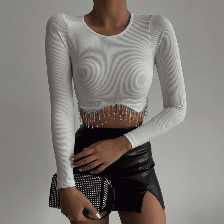 Crystal in white