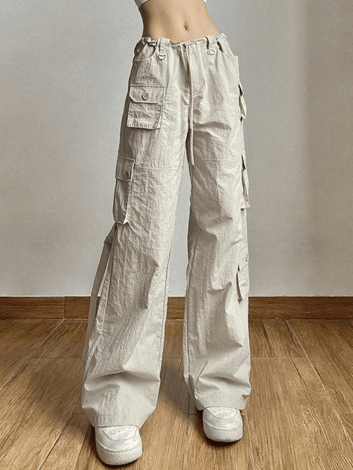 Ifomat Vintage Cargo Pocket Baggy Pants