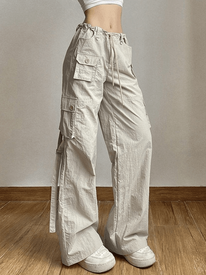 Ifomat Vintage Cargo Pocket Baggy Pants