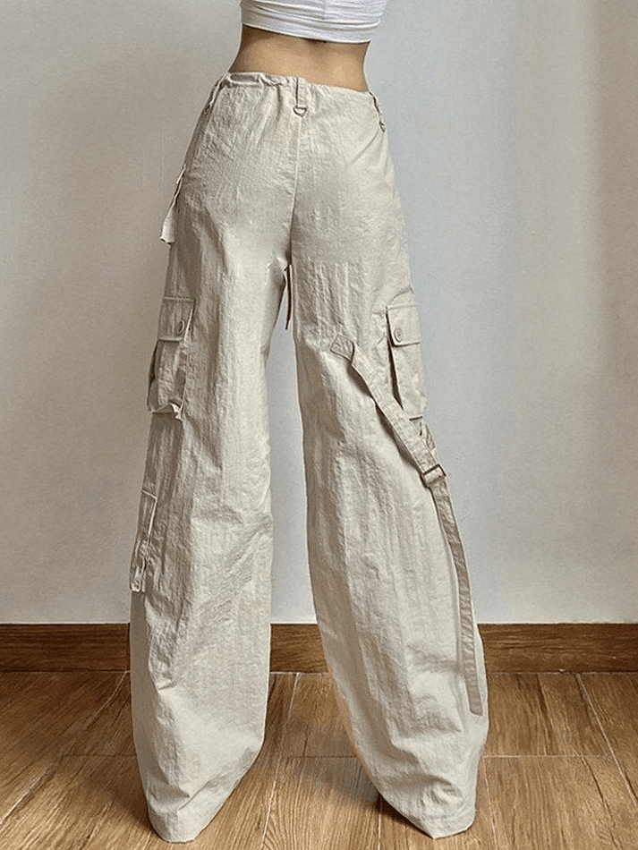 Ifomat Vintage Cargo Pocket Baggy Pants