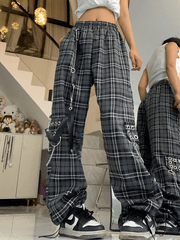 Ifomat Vintage Check Cargo Pants