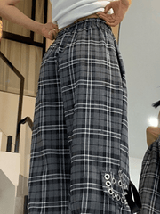 Ifomat Vintage Check Cargo Pants