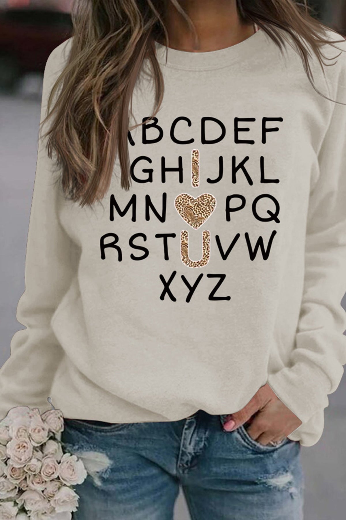 Alphabet Graphic Sweatshirt