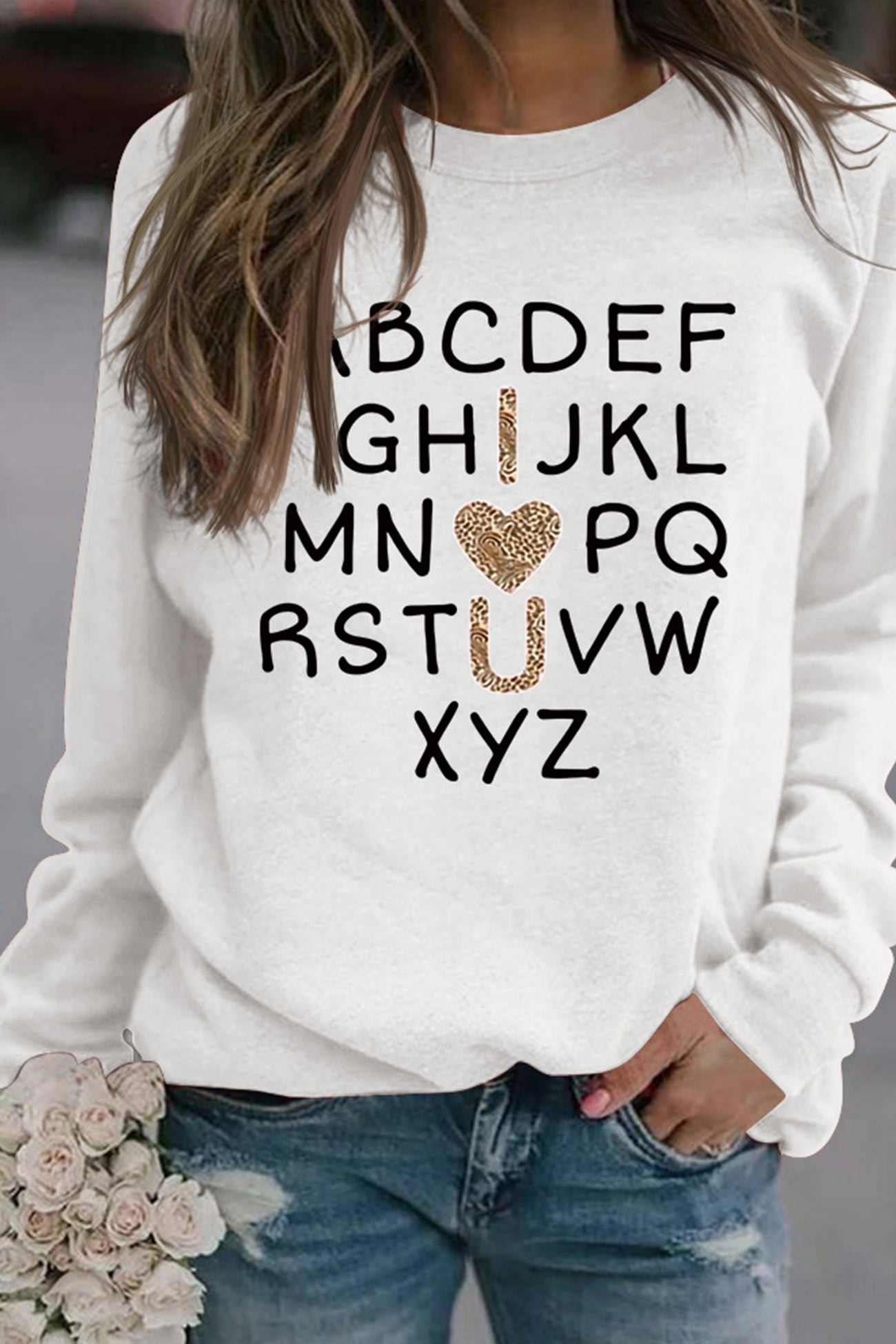 Alphabet Graphic Sweatshirt