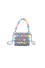 Colorful Hollow-out Handmade Beaded Crossbody Bag