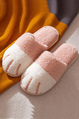 Cute Kitty Slip-on Fuzzy Slippers