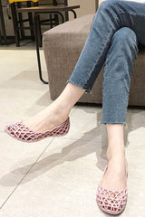 Cutout Breathable Flat Sandals