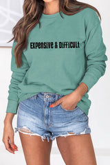 Expensive & Difficult Printed Sweatshirt