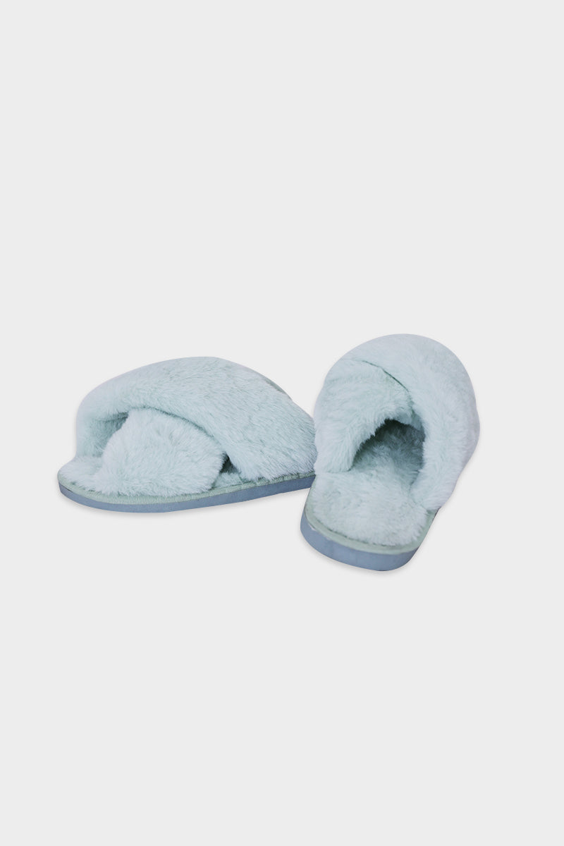 Indoor Flat-bottomed Plush Slippers